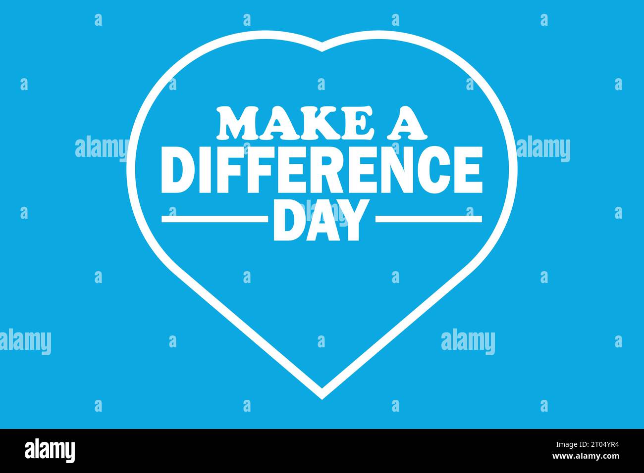 Make A Difference Day Vector Illustration. Suitable for greeting card