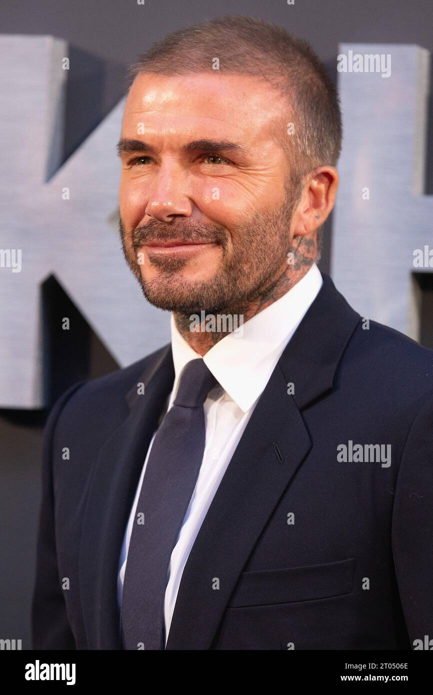London, UK. 03 October, 2023. David Beckham attends the Netflix Series of the Beckham Premiere Arrivals at Curzons Mayfair in London.  Credit: S.A.M./Alamy Live News Stock Photo
