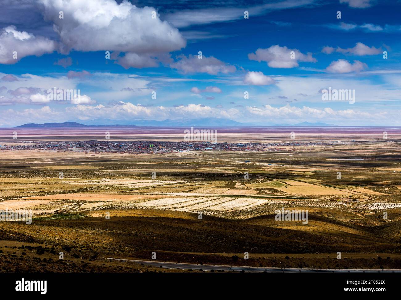 Bolivian Salt Flats and countryside Stock Photo
