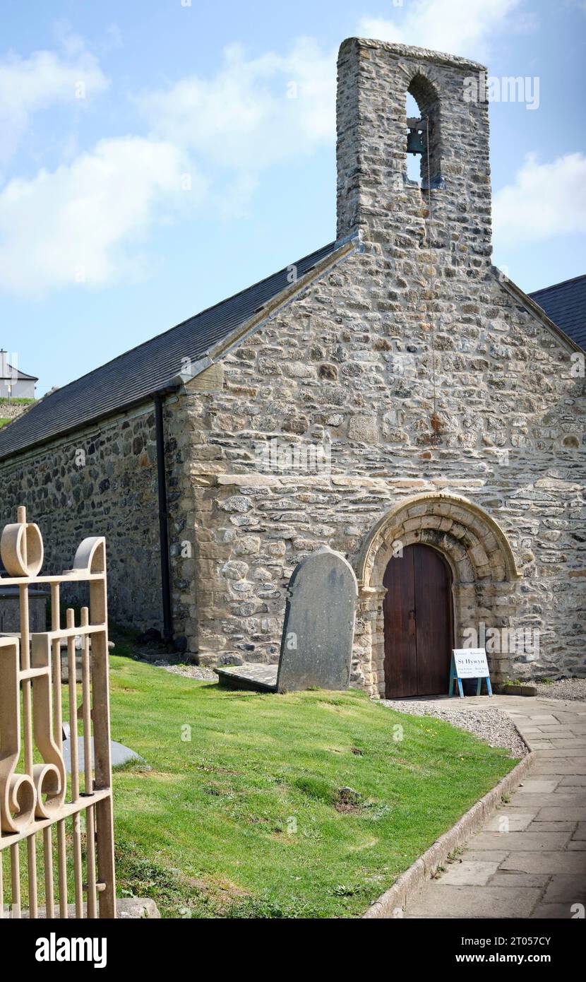 The tourist destination village of Aberdaron Gwynedd, Llyn Peninsula, North Wales, UK Stock Photo