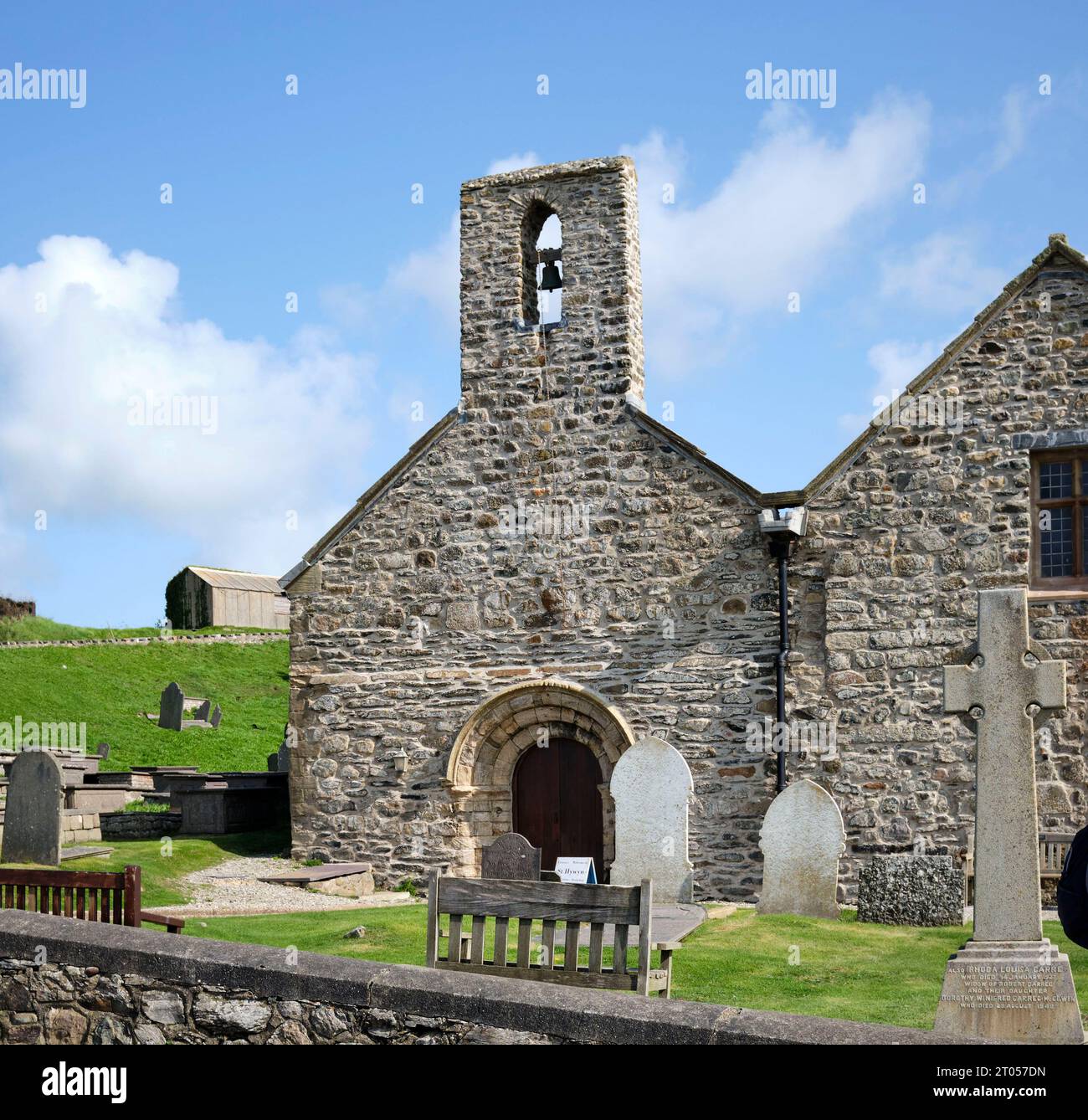 The tourist destination village of Aberdaron Gwynedd, Llyn Peninsula, North Wales, UK Stock Photo