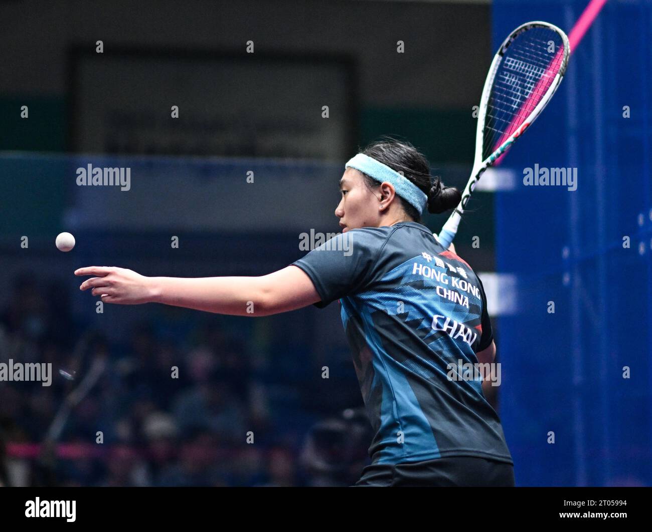 Hangzhou, China's Zhejiang Province. 4th Oct, 2023. Chan Sin Yuk of