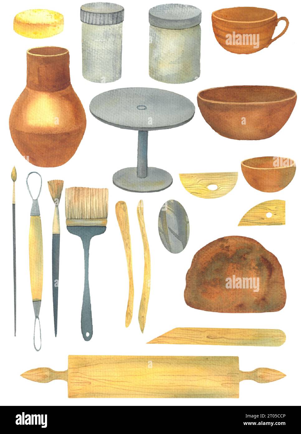Ceramics brushes Cut Out Stock Images & Pictures Alamy
