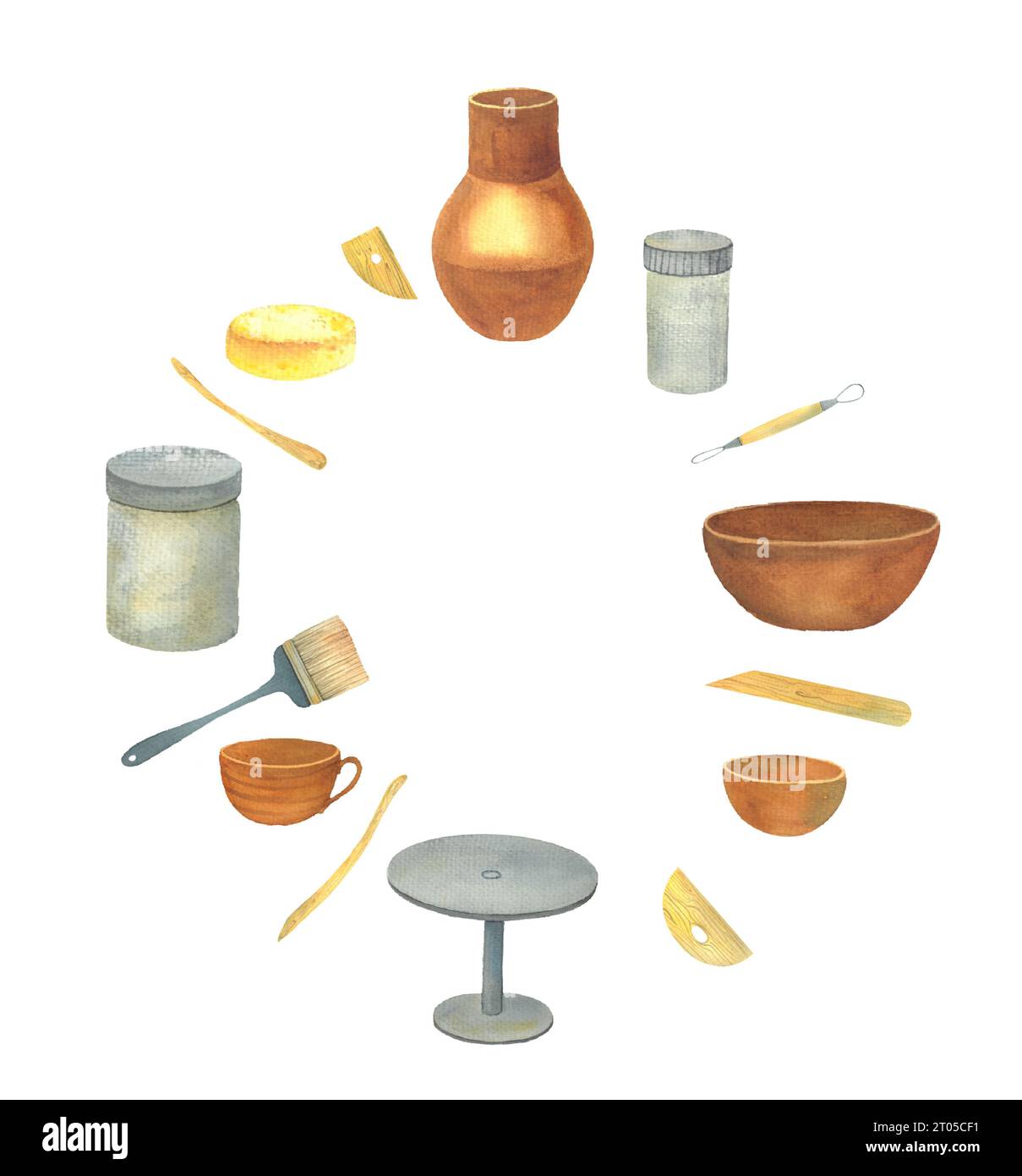 Ceramics brushes Cut Out Stock Images & Pictures Alamy