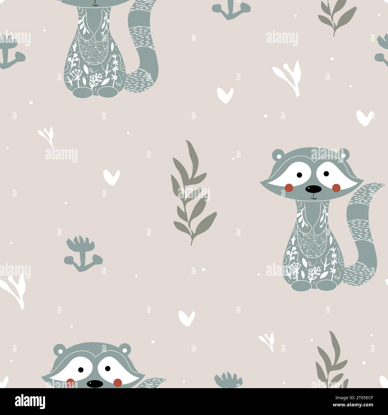 Raccoon Print Pattern Dress