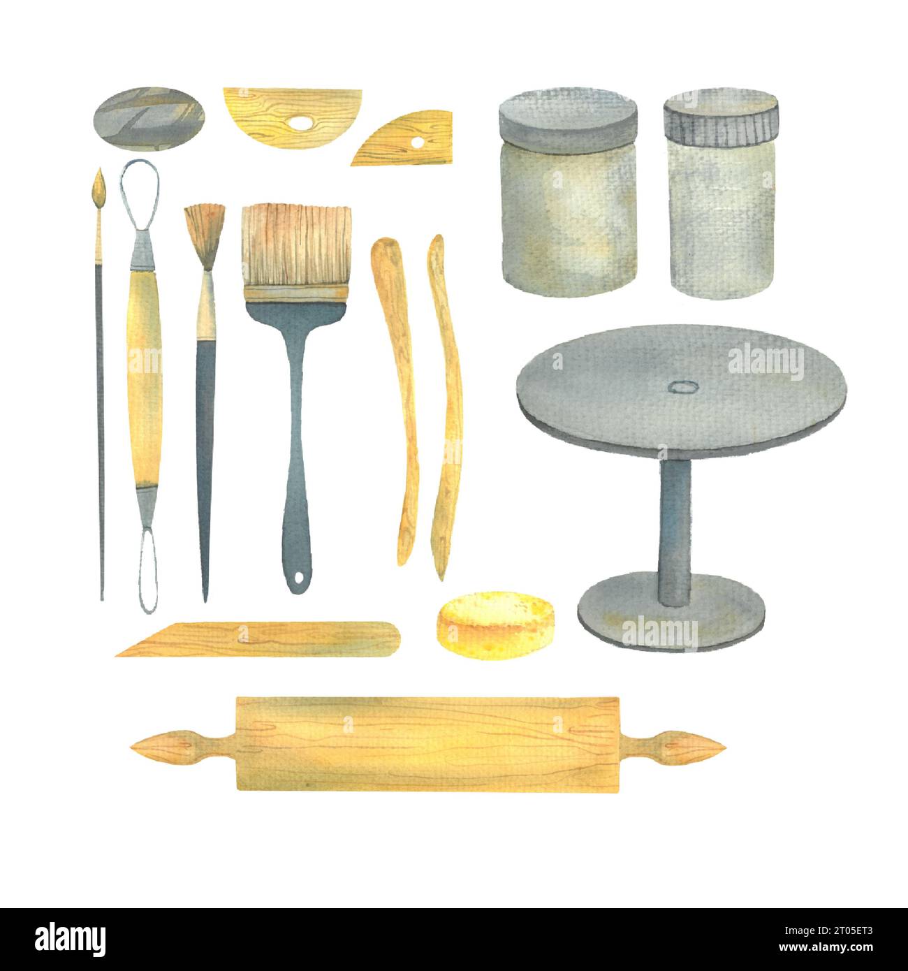 clay sculpting tools, ceramics, modeling, sculpture, turret, wooden