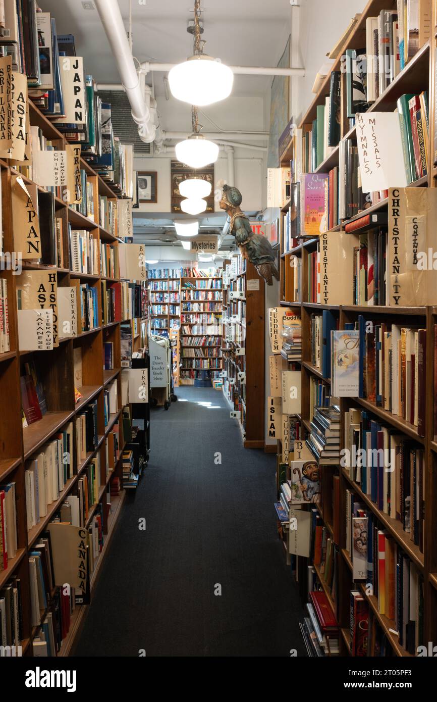 Used books on sale at the Dawn Treader Bookstore in Ann Arbor Michigan Stock Photo