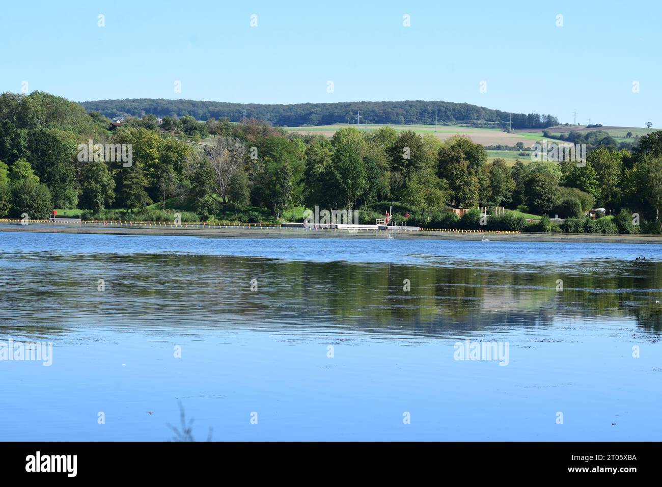 Lac d'Echternach in early autumn Stock Photo - Alamy