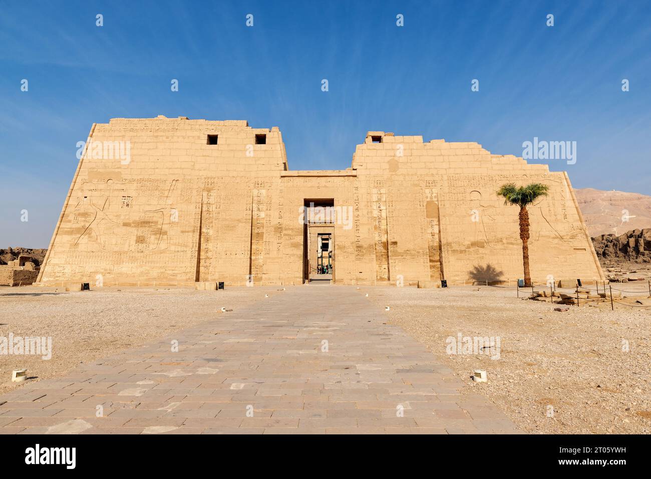 First Pylon of Mortuary Temple of Ramesses III at Medinet Habu ...