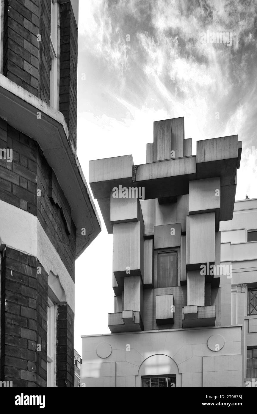 Antony Gormley sculpture at the Beaumont Hotel, in Mayfair, London