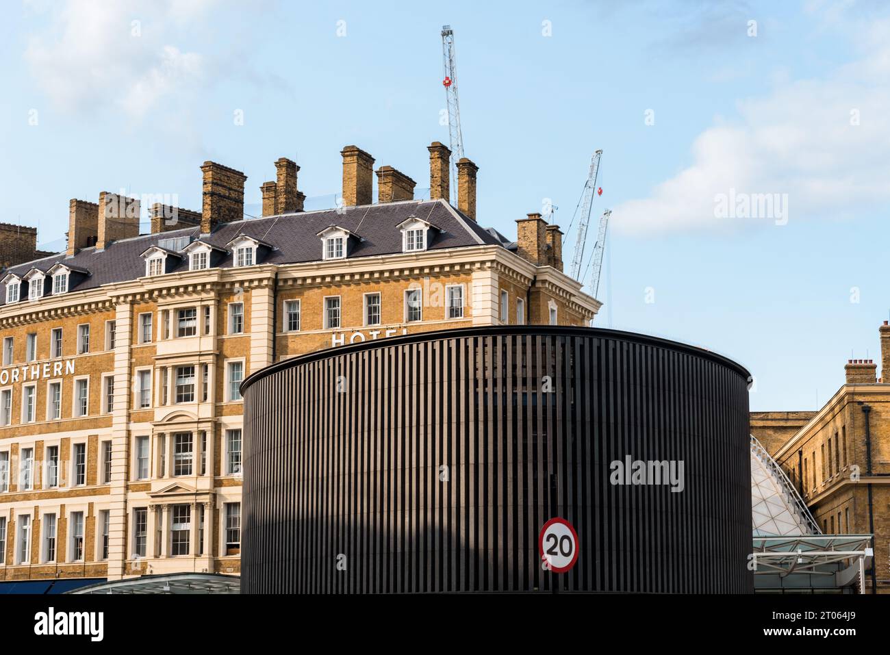 London, UK - August 25, 2023: UK Accreditation Council building in Kings Cross Stock Photo