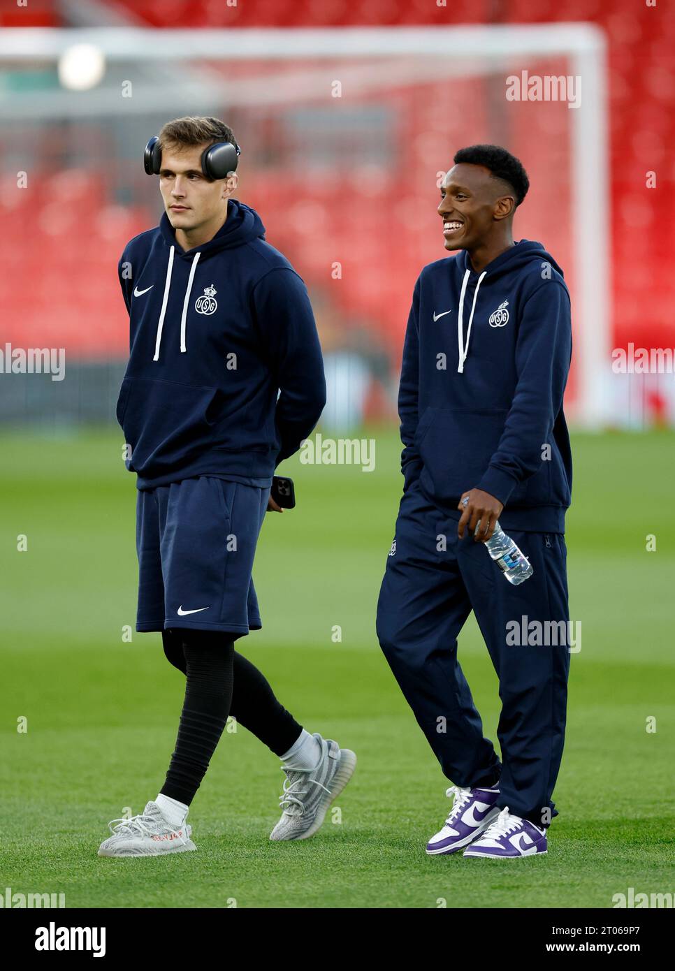 Union SG's Dennis EckertAyensa (left) and Henok Teklab during a