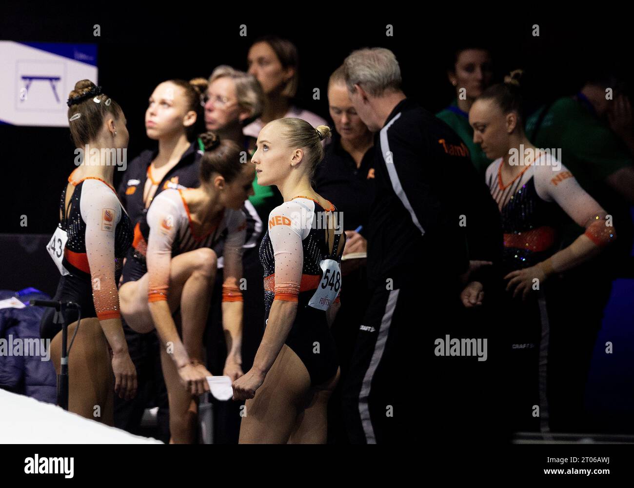 ANTWERP The Dutch gymnasts in action during the team final at the