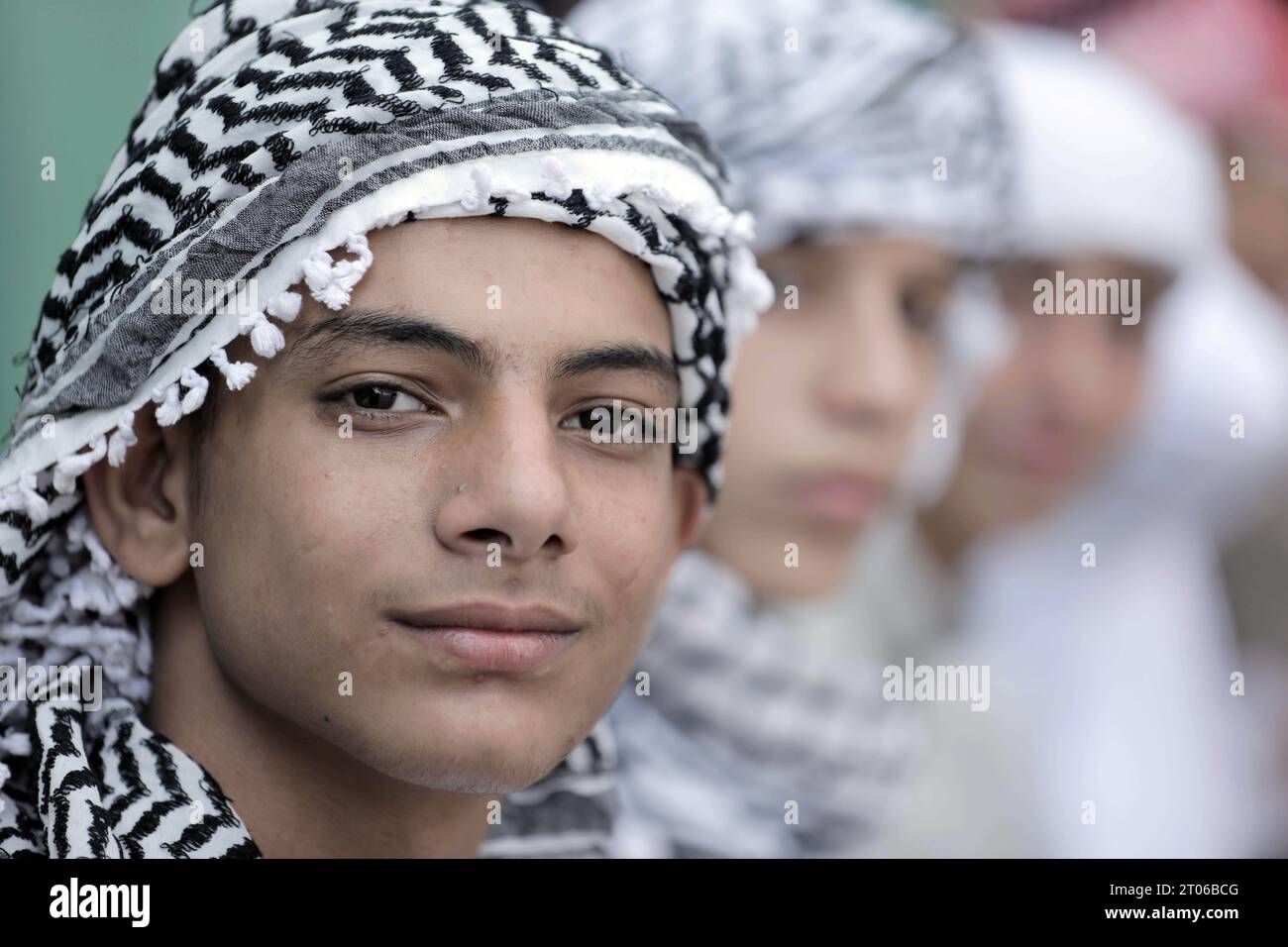 Middle East News/Gaza/Palestinian Territories Palestinian militants of the Islamic Jihad movement participate in an anti-Israel military parade marking the 36th anniversary of the movement s foundation in Gaza City, October 4, 2023. The Gaza Strip Palestine Copyright: xMahmoudxxAjjourx 1 38 Credit: Imago/Alamy Live News Stock Photo