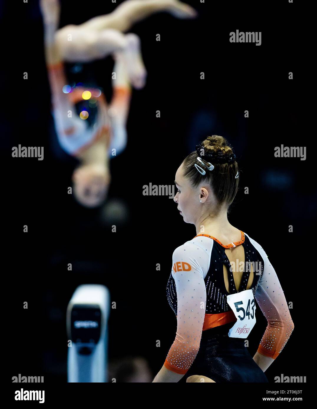ANTWERP Gymnast Eythora Thorsdottir in action during the team final