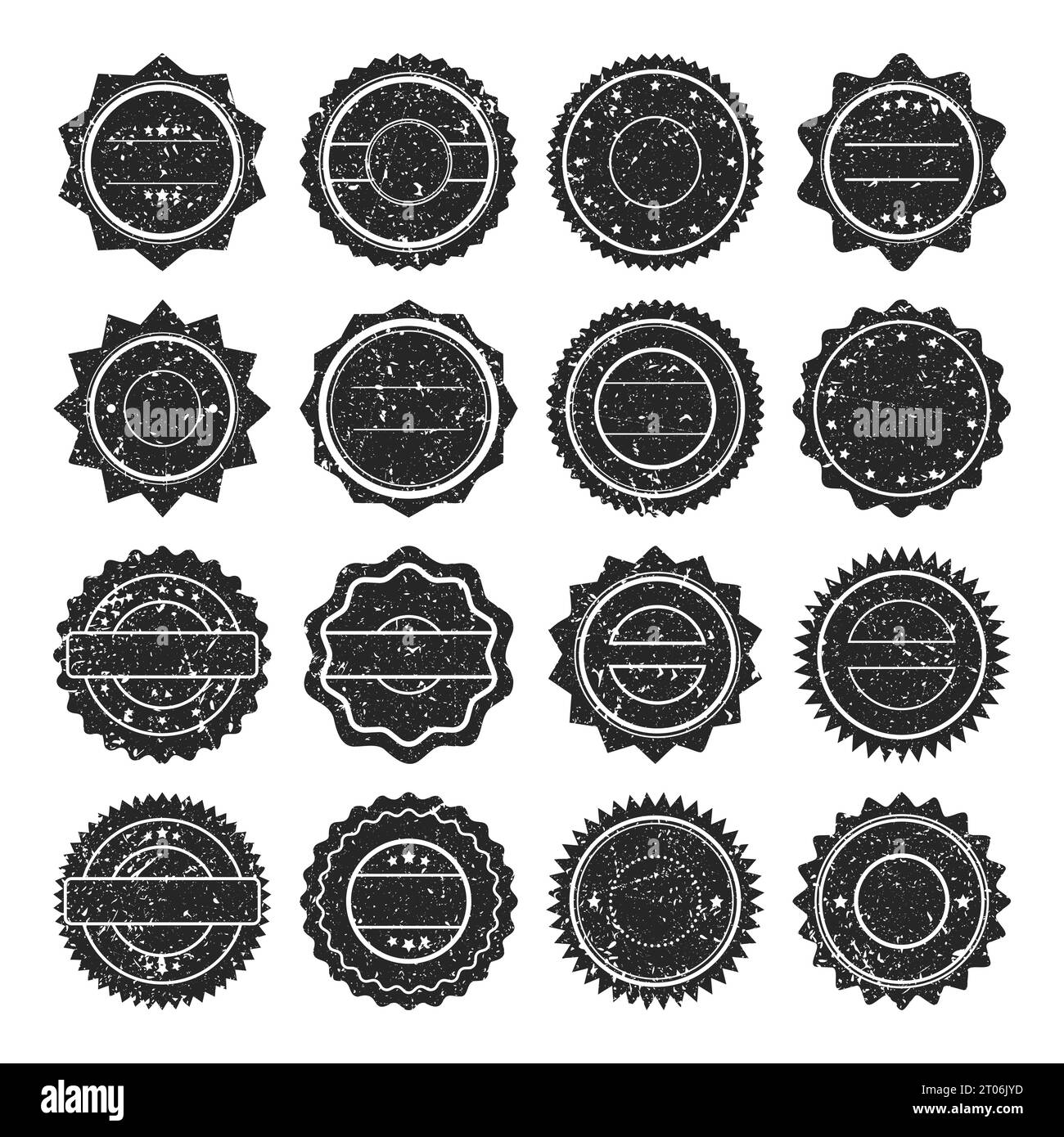 Post stamps, labels and badges. Grunge imprints and postmarks. Vintage