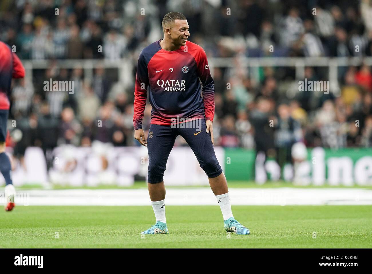 Newcastle, UK. 04th Oct, 2023. Paris SaintGermain forward Kylian