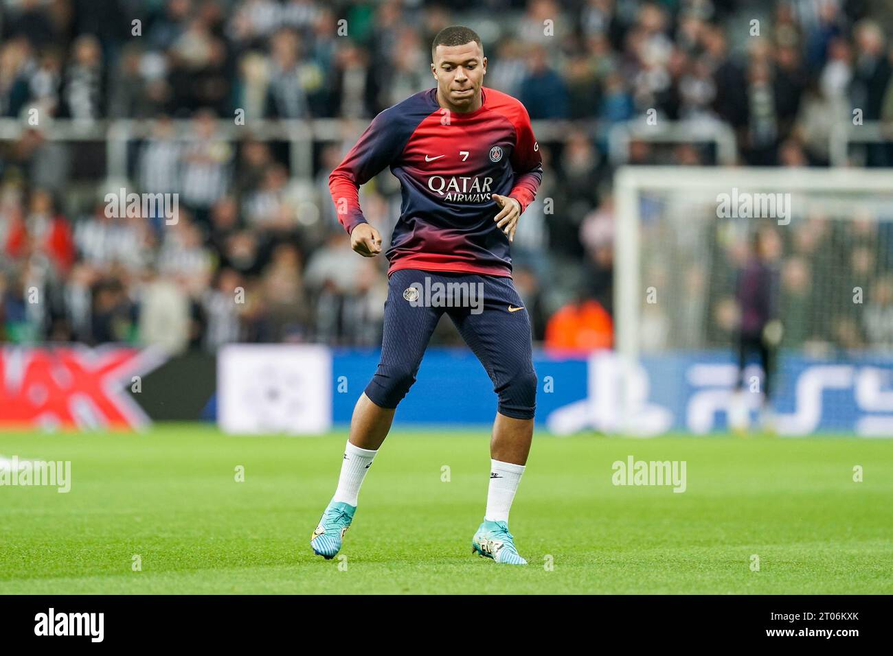 Newcastle, UK. 04th Oct, 2023. Paris SaintGermain forward Kylian