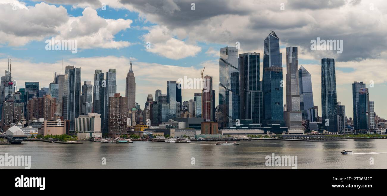 New York City, USA - May 05, 2023: cityscape new york skyline with skyscraper architecture, ny. Stock Photo