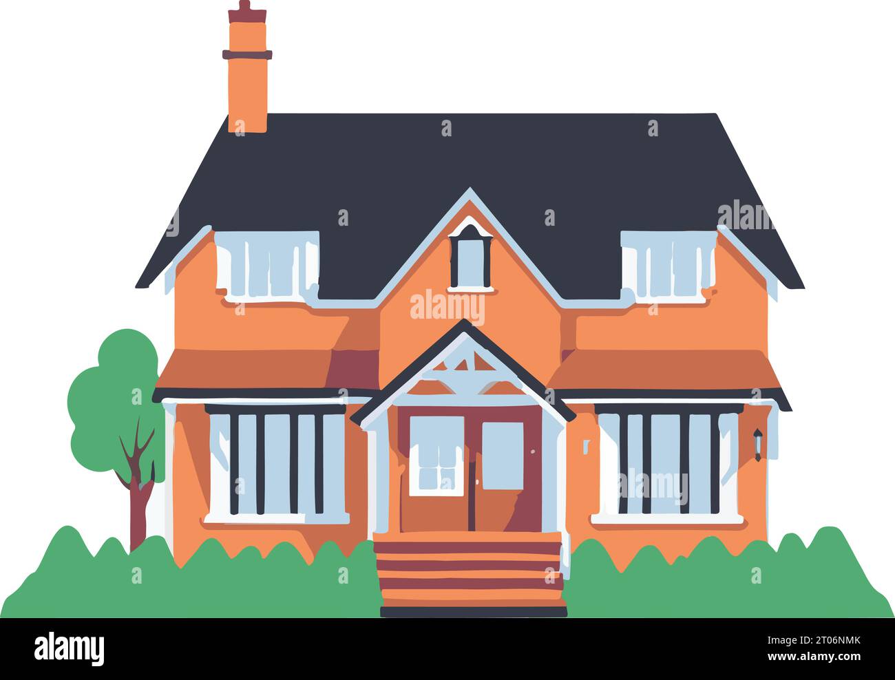 House Illustration High Quality Vector Format Stock Vector