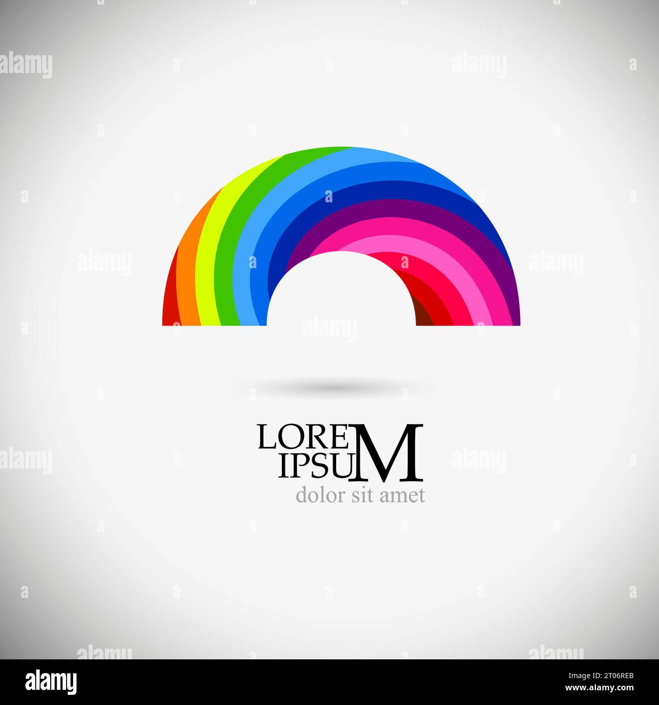 Logo rainbow object. Vector illustration Stock Vector Image & Art - Alamy