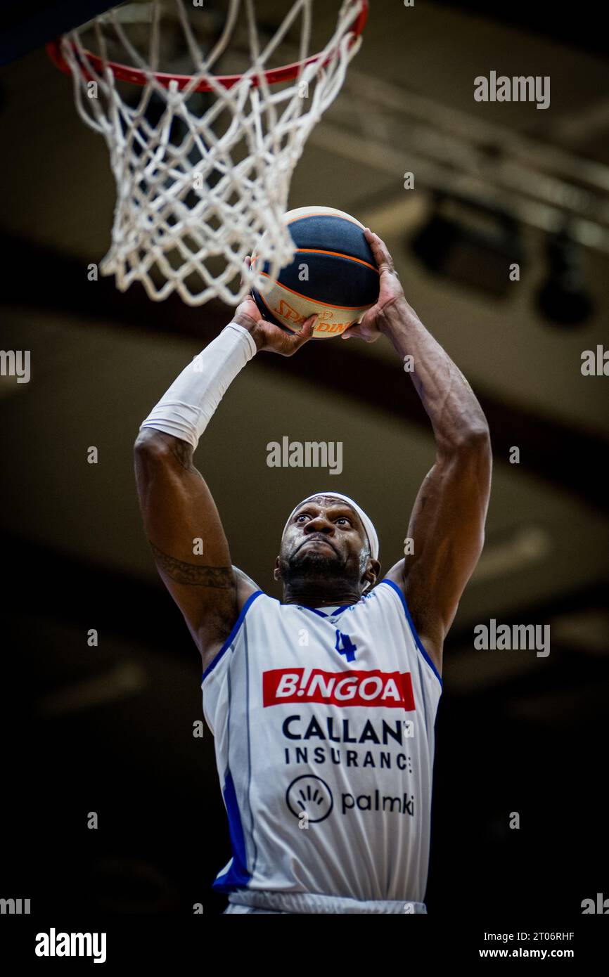 Mechelen, Belgium. 04th Oct, 2023. Mechelen's WenBoss Mukubu pictured