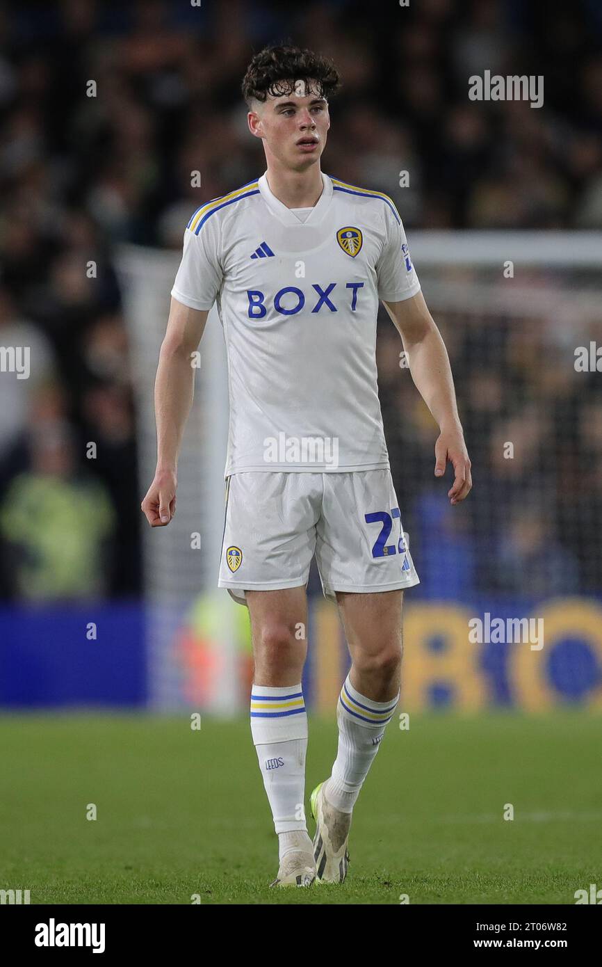 Archie Gray #22 of Leeds United during the Sky Bet Championship match ...