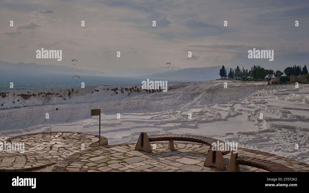 Pamukkale, Denizli Turkey, Travertines of Pamukkale, a Natural thermal