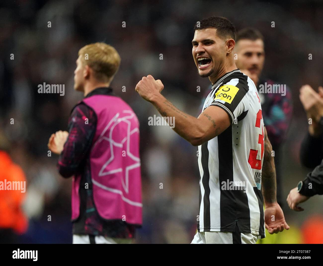Newcastle United's Bruno Guimaraes after the UEFA Champions League Group F match at St. James' Park, Newcastle upon Tyne. Picture date: Wednesday October 4, 2023. Stock Photo
