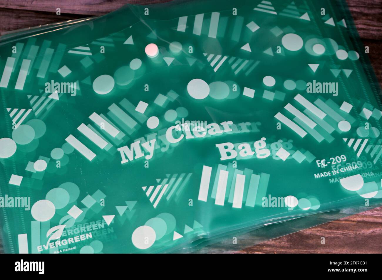 Cairo, Egypt, September 27 2023 Chinese My Clear Bag supplies, for