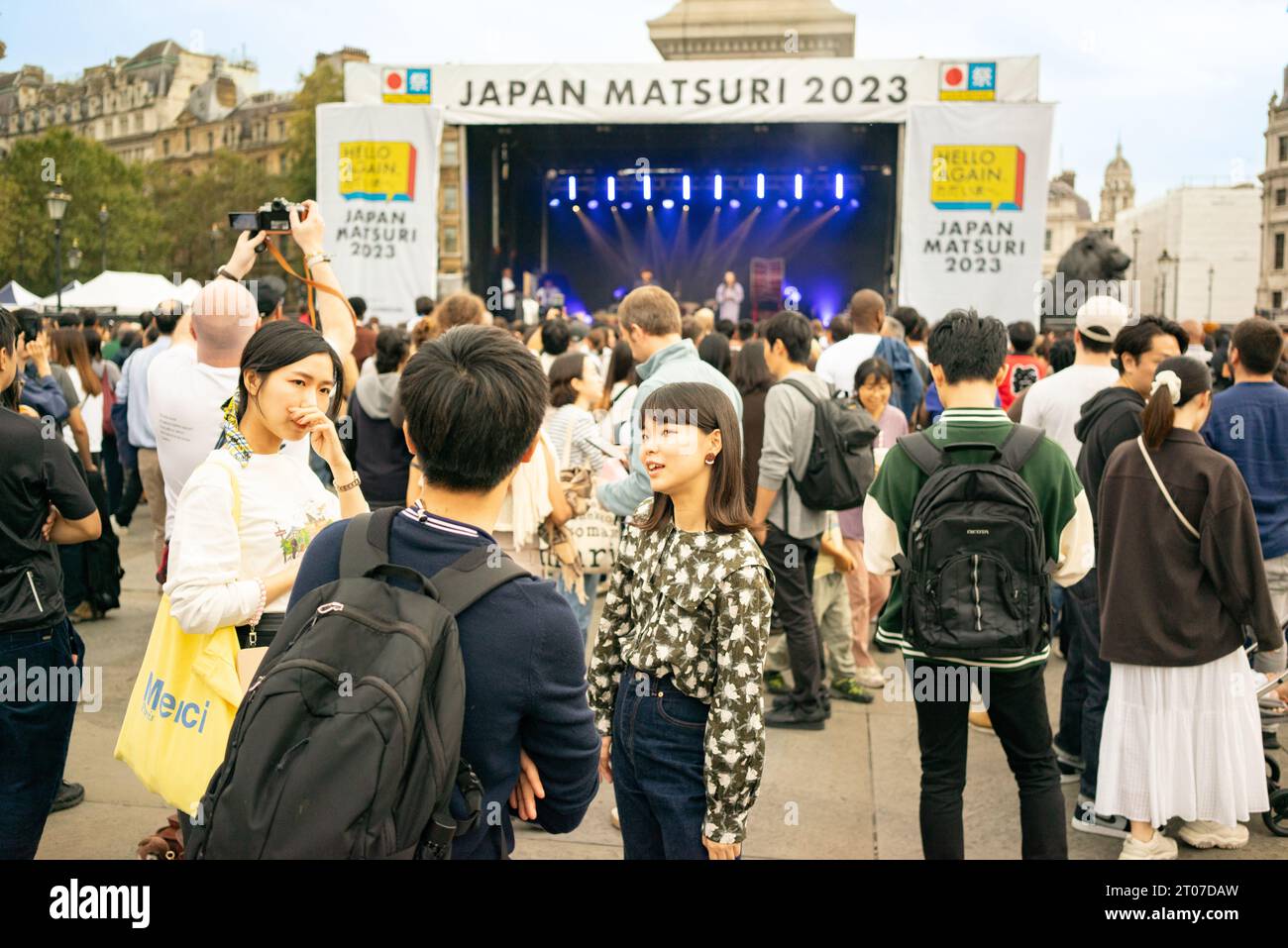 Japan Matsuri public event held in Trafalgar Square, London, England, 2023. Stock Photo
