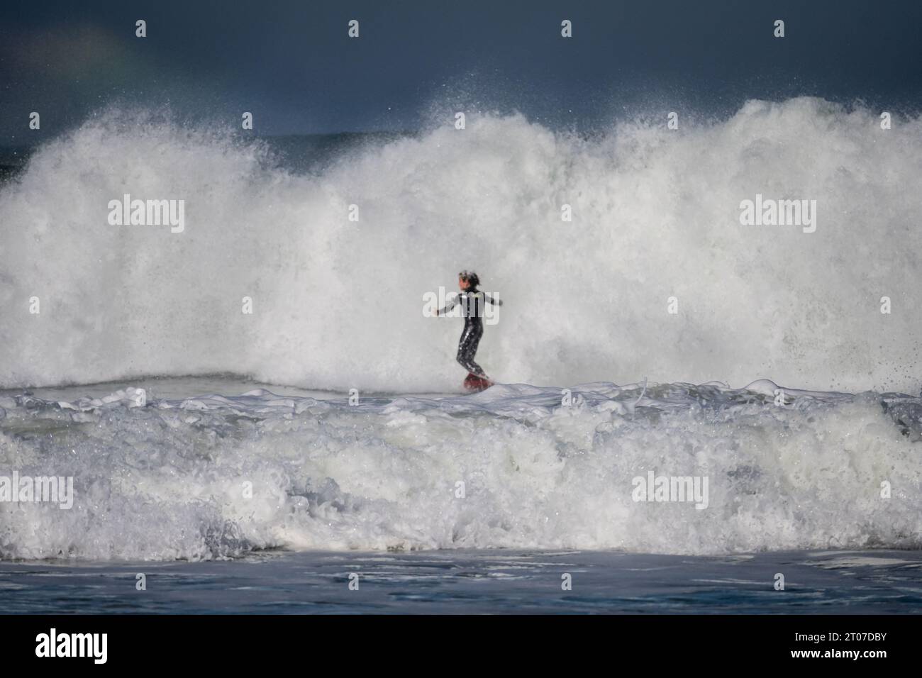 Young talented surfer at Quiksilver Festival celebrated in Capbreton, Hossegor and Seignosse