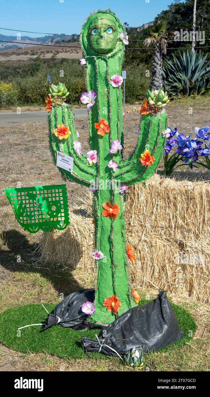 Cambria, California, USA. 04th Oct, 2023. The Cambria Scarecrow Festival  has been held throughout the month of October every year since 2009. It  features hundreds of whimsical, community-made scarecrows and has been