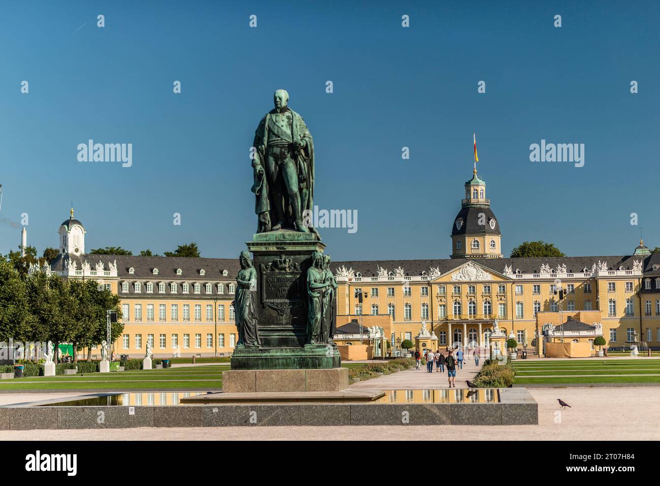 Im Schlossgarten des Karlsruher Schloss. Karlsruhe, Baden Württemberg