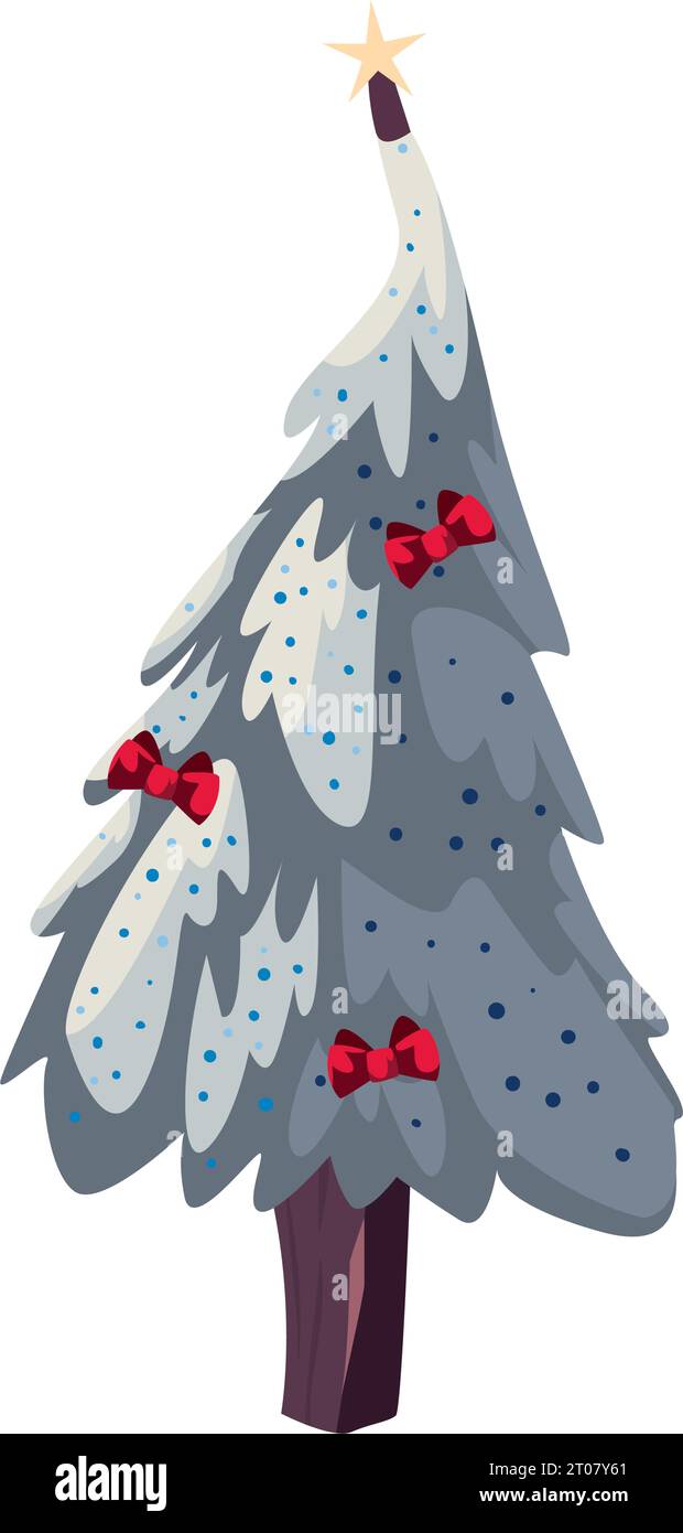 christmas tree shiny star Stock Vector Image & Art - Alamy