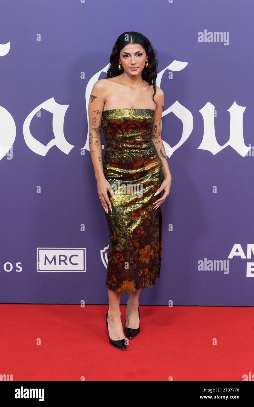 London, UK. 04th Oct, 2023. LONDON, UNITED KINGDOM - OCTOBER 04, 2023: Noor  Dabash attends the premiere of Saltburn during the Opening Night Gala of  the 67th BFI London Film Festival at