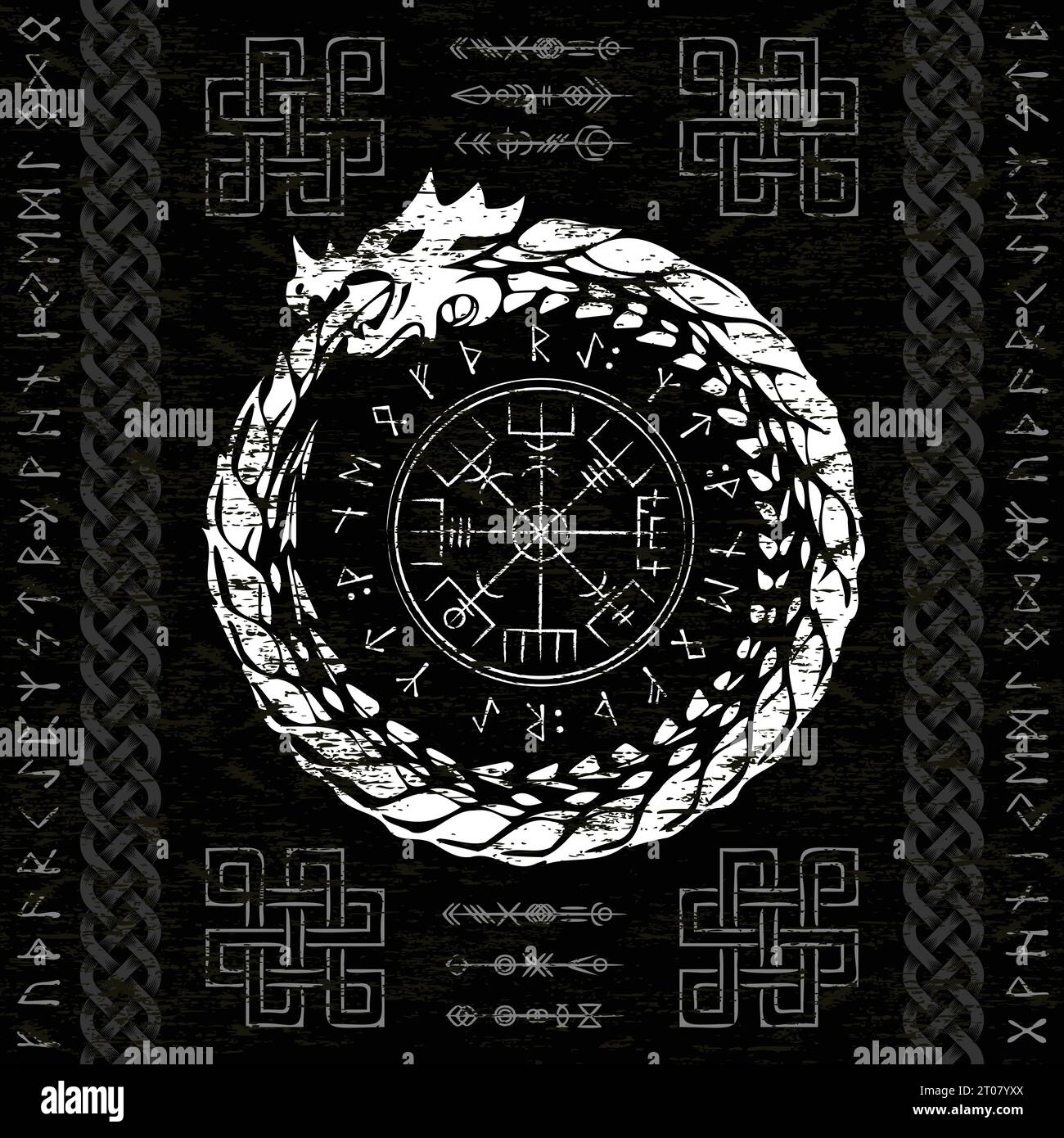 Runes dragon hi-res stock photography and images - Alamy