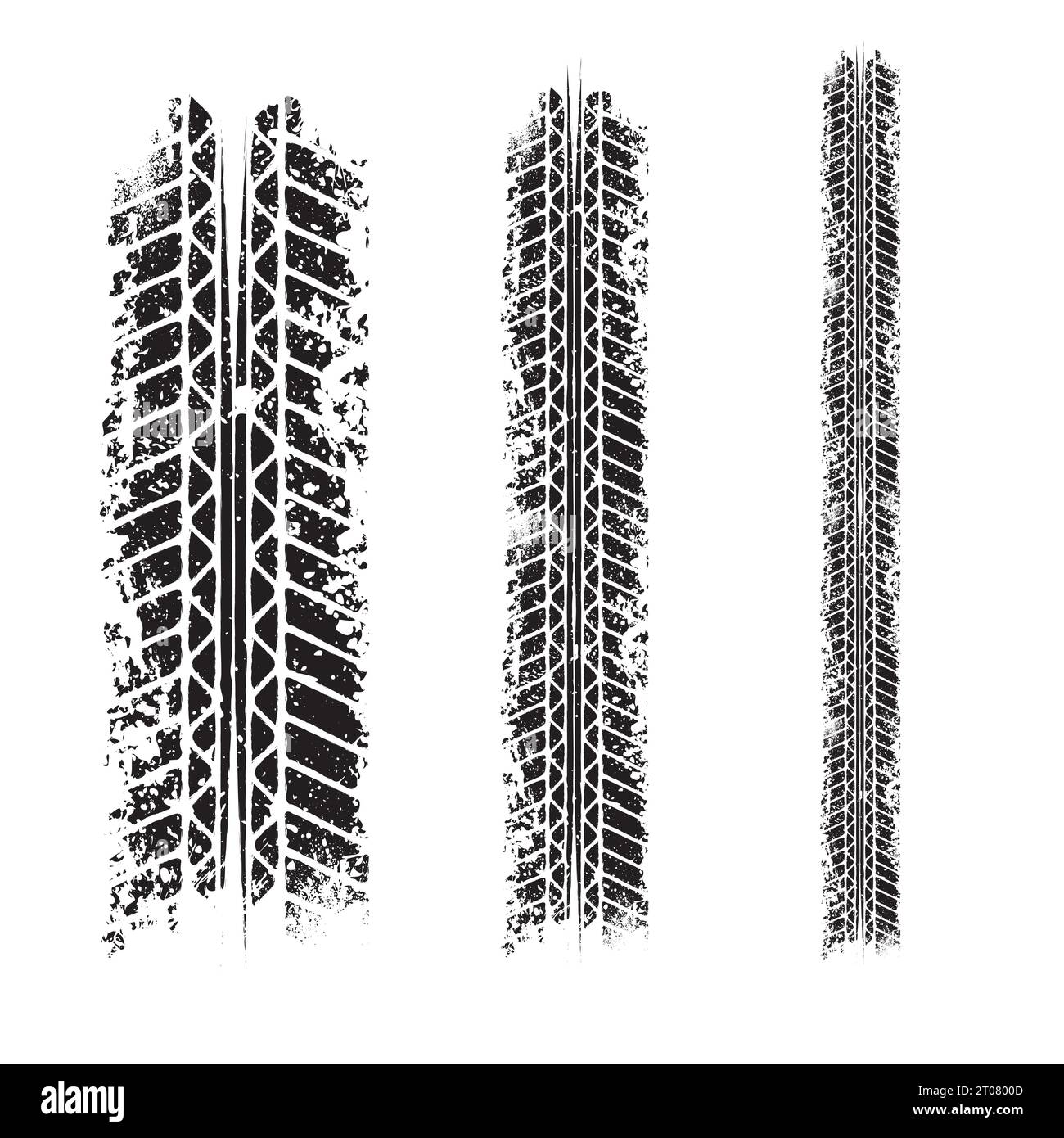 Grunge horizontal tire track set Stock Vector Image & Art Alamy