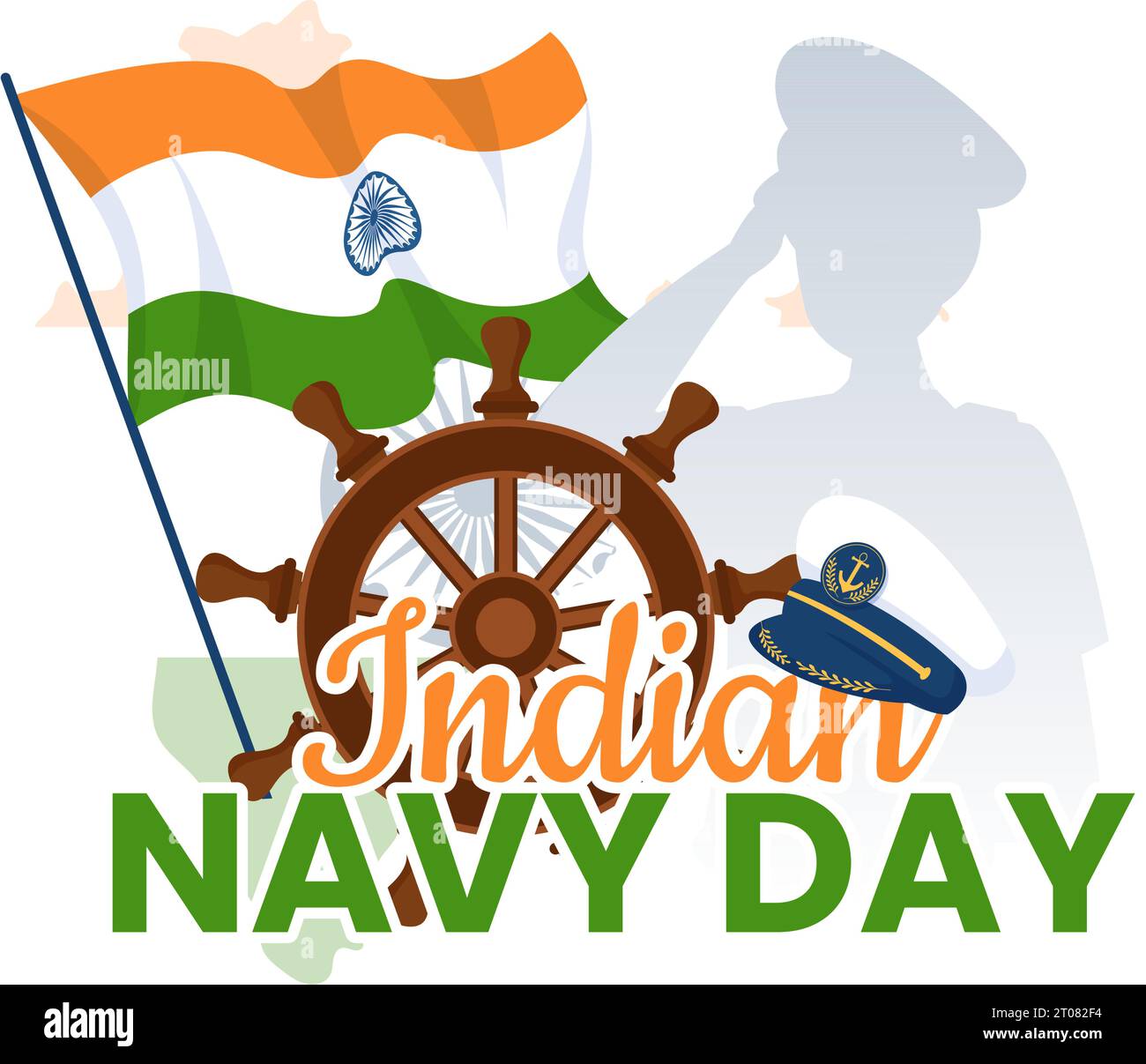 Indian Navy Day Vector Illustration on December 4 with Fighter Ships for People Military Army