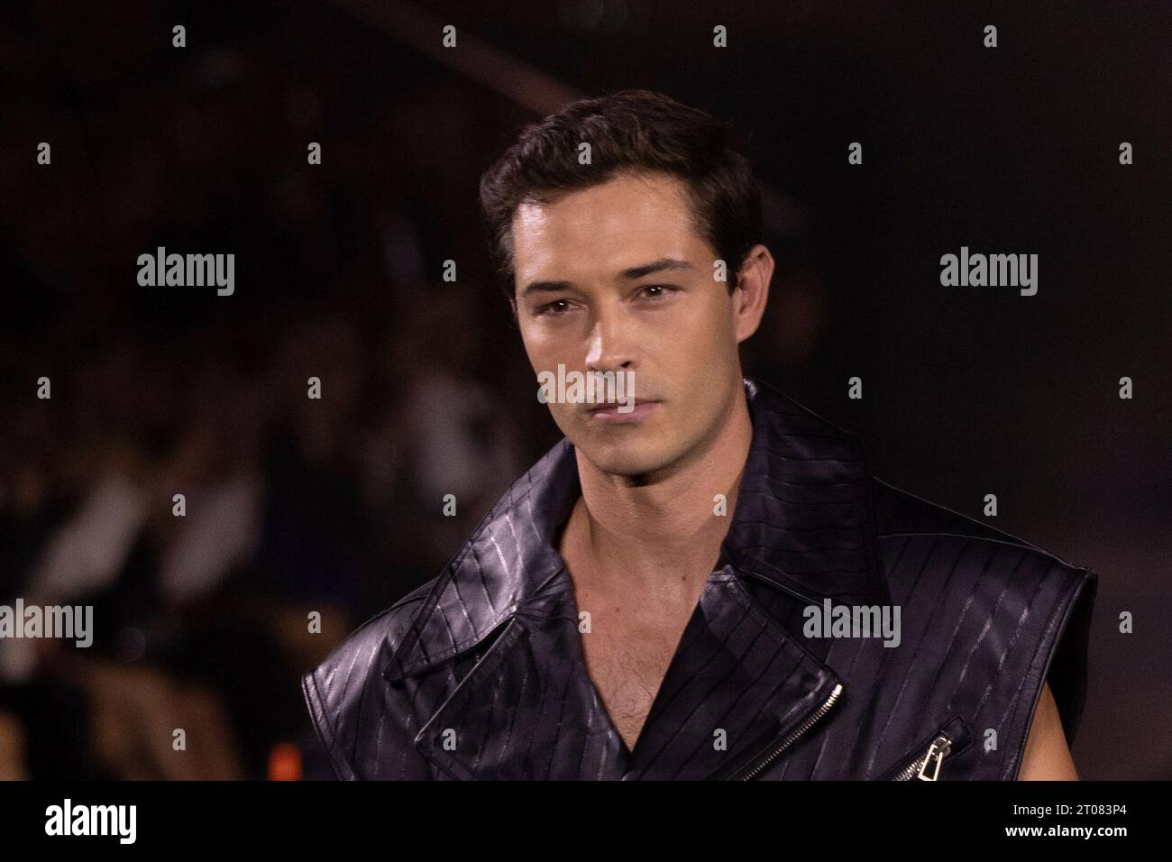 Francisco Lachowski wears a creation for the L'Oreal Spring/Summer 2024