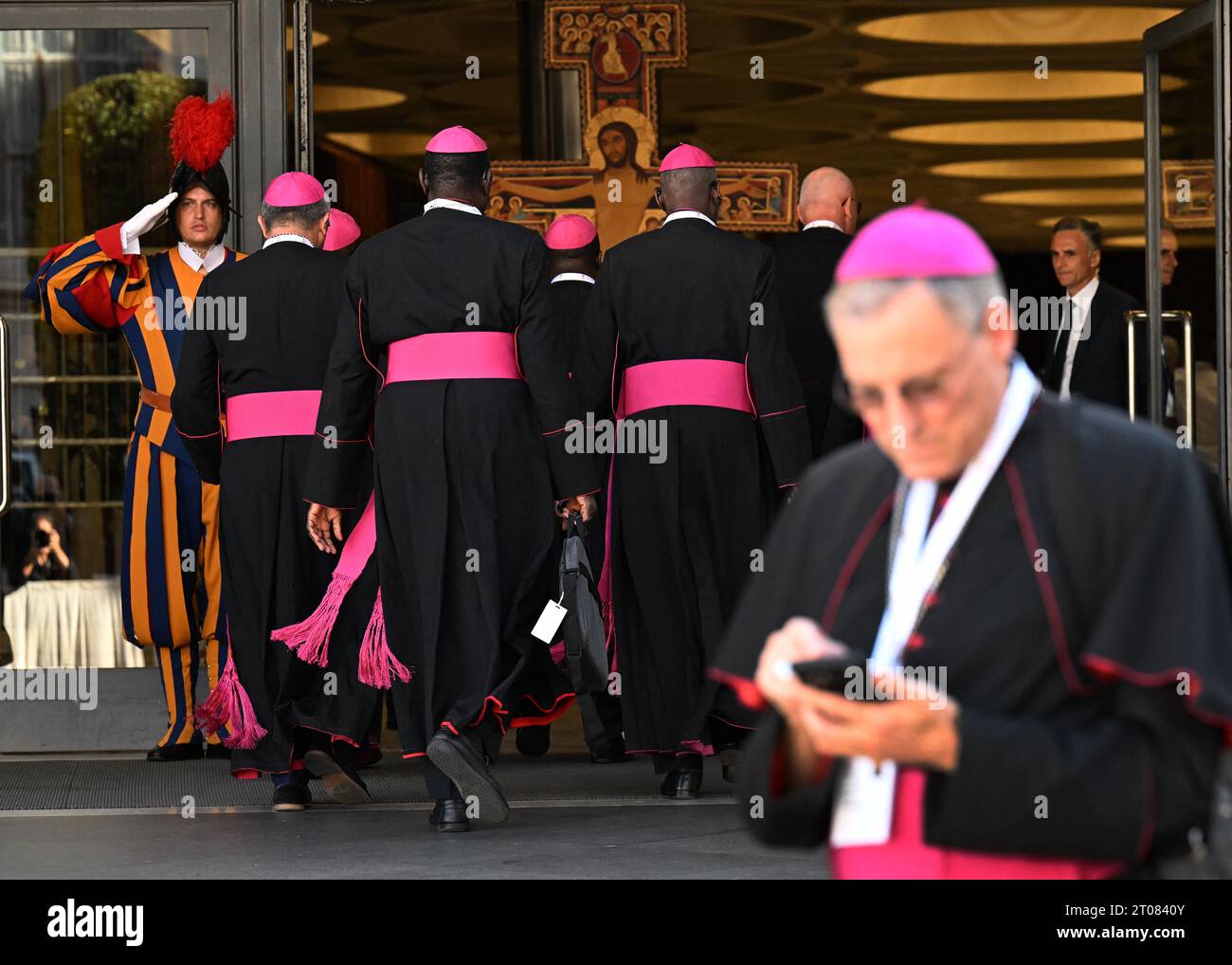 arriving at the Opening of the XVI Ordinary General Assembly of