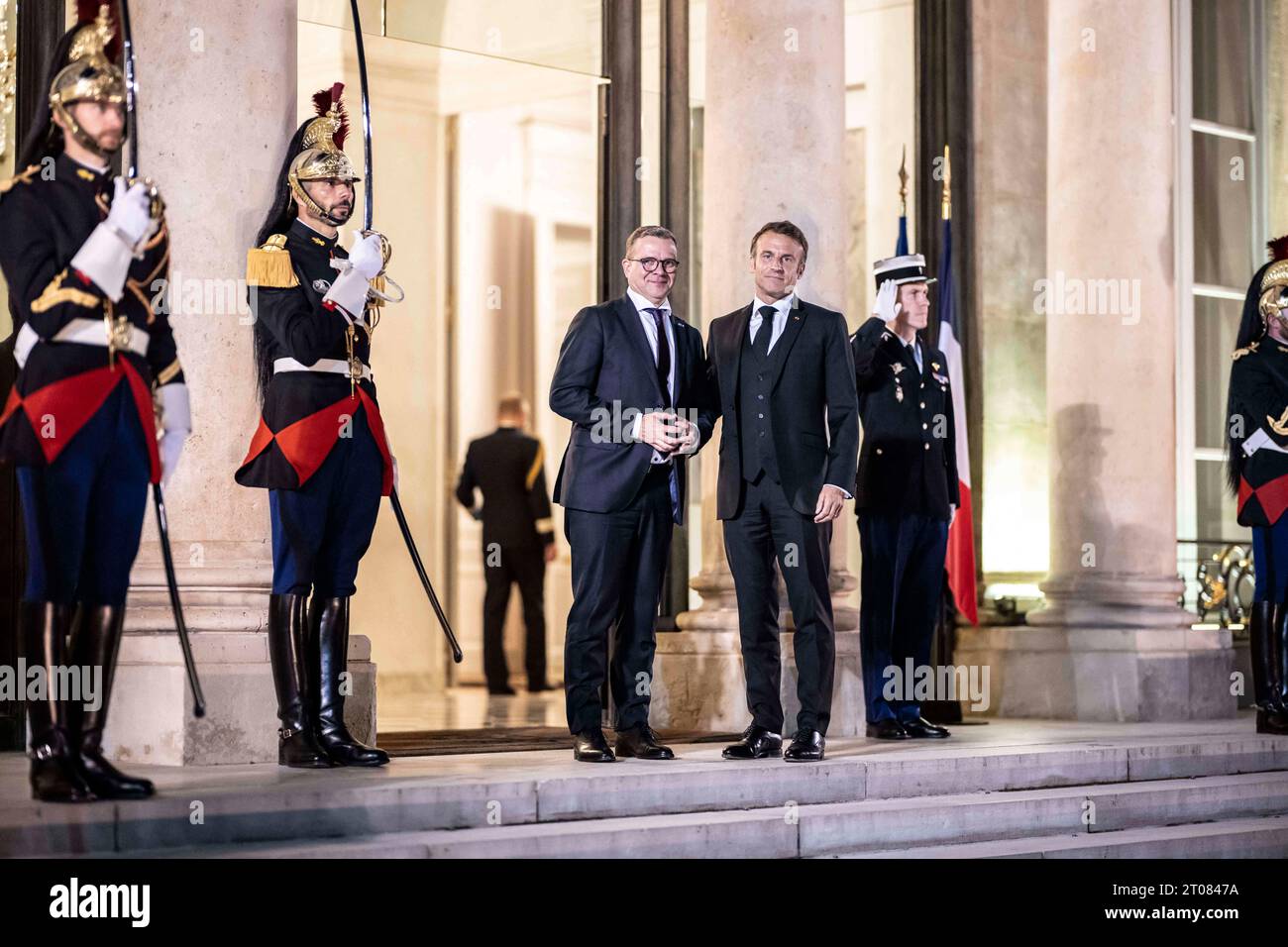 Paris, France. 04th Oct, 2023. French President Emmanuel Macron Greets ...