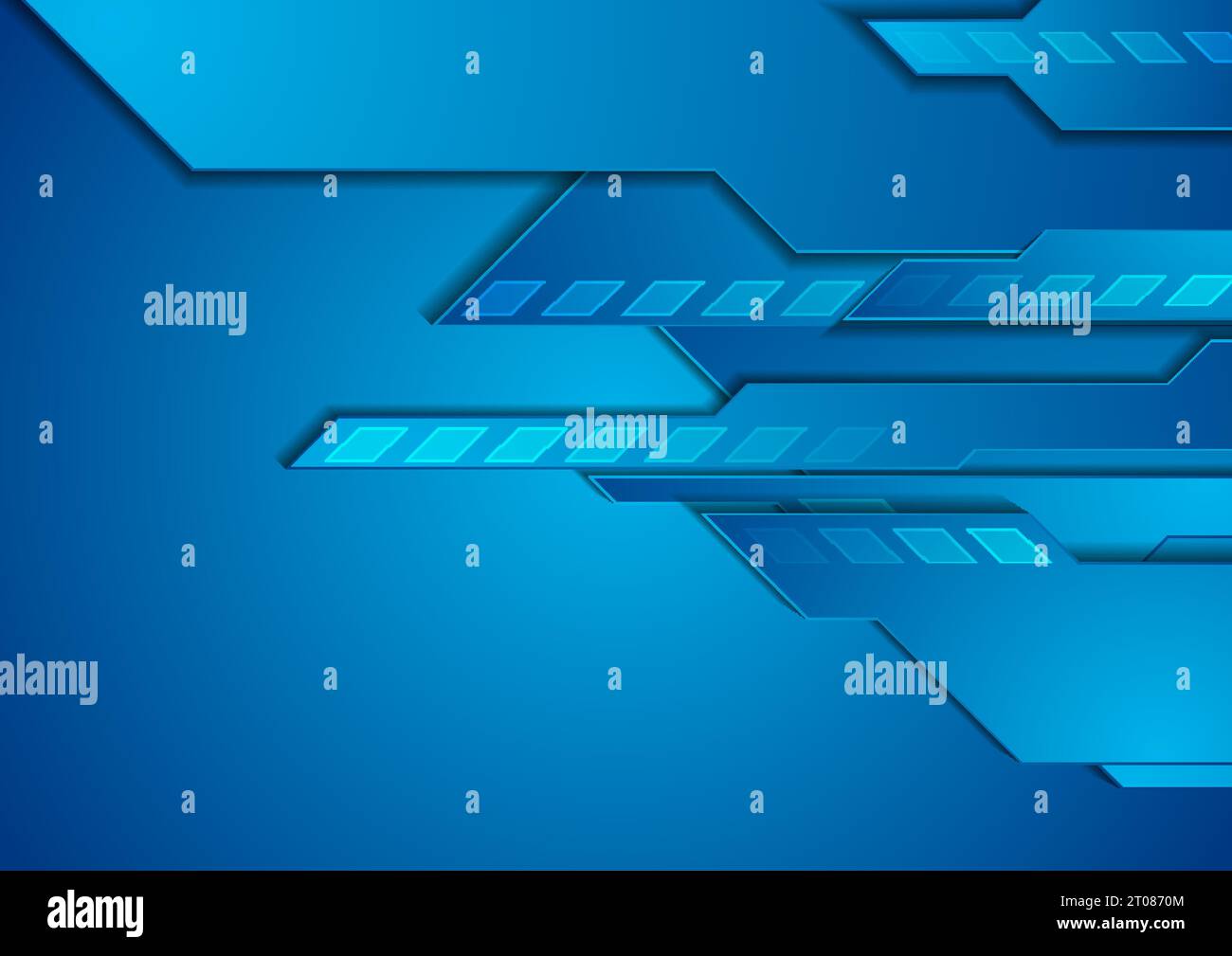 Abstract blue technology modern futuristic background. Geometrical vector design Stock Vector