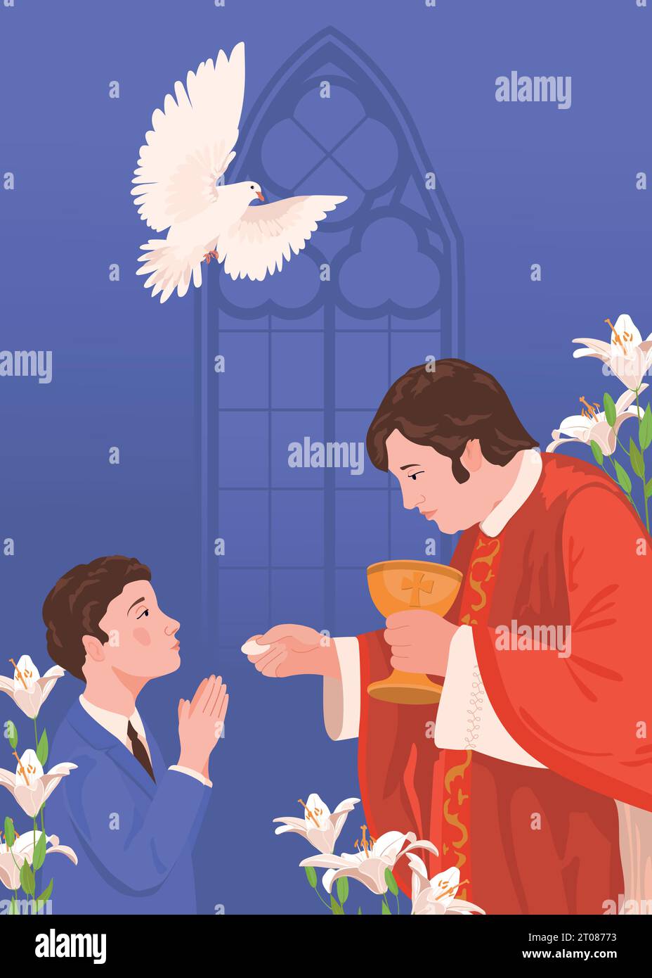 Altar boy church Stock Vector Images Alamy