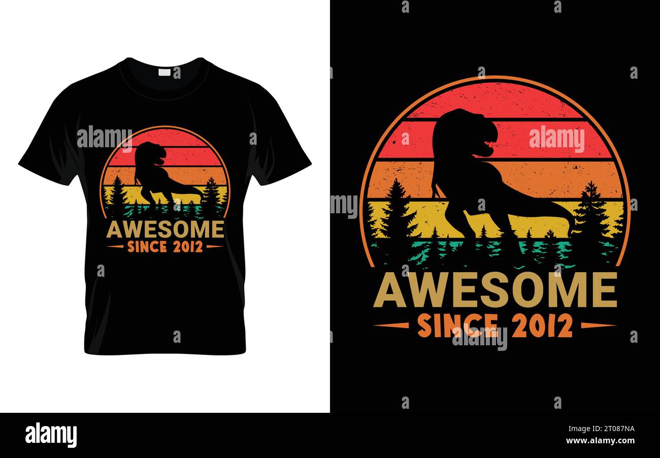Awesome Since May 2012- Gifts 7th Birthday Dinosaur T-Shirt Awesome Since May 2012- Gifts 7th Birthday Dinosaur T-Shirt