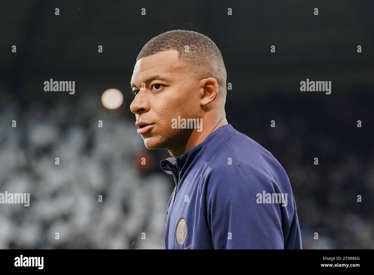 Paris SaintGermain forward Kylian Mbappe ahead of the UEFA Champions