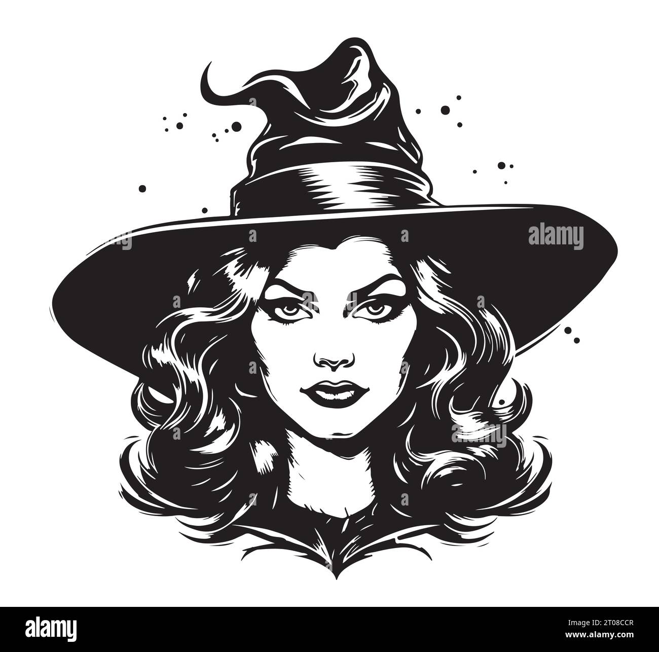 witch-head-cartoon-sketch-hand-drawn-halloween-vector-stock-vector