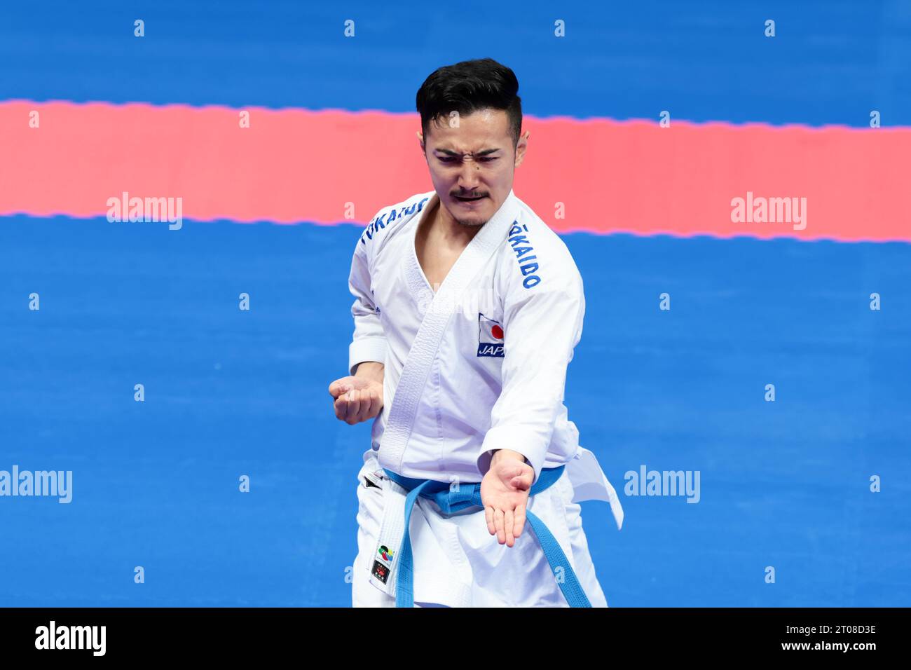 Hangzhou, China. 5th Oct, 2023. Kazumasa Moto (JPN) Karate : Men's  Individual Kata Elimination Round at Linping Sports Centre Gymnasium during  the 2022 China Hangzhou Asian Games in Hangzhou, China . Credit: