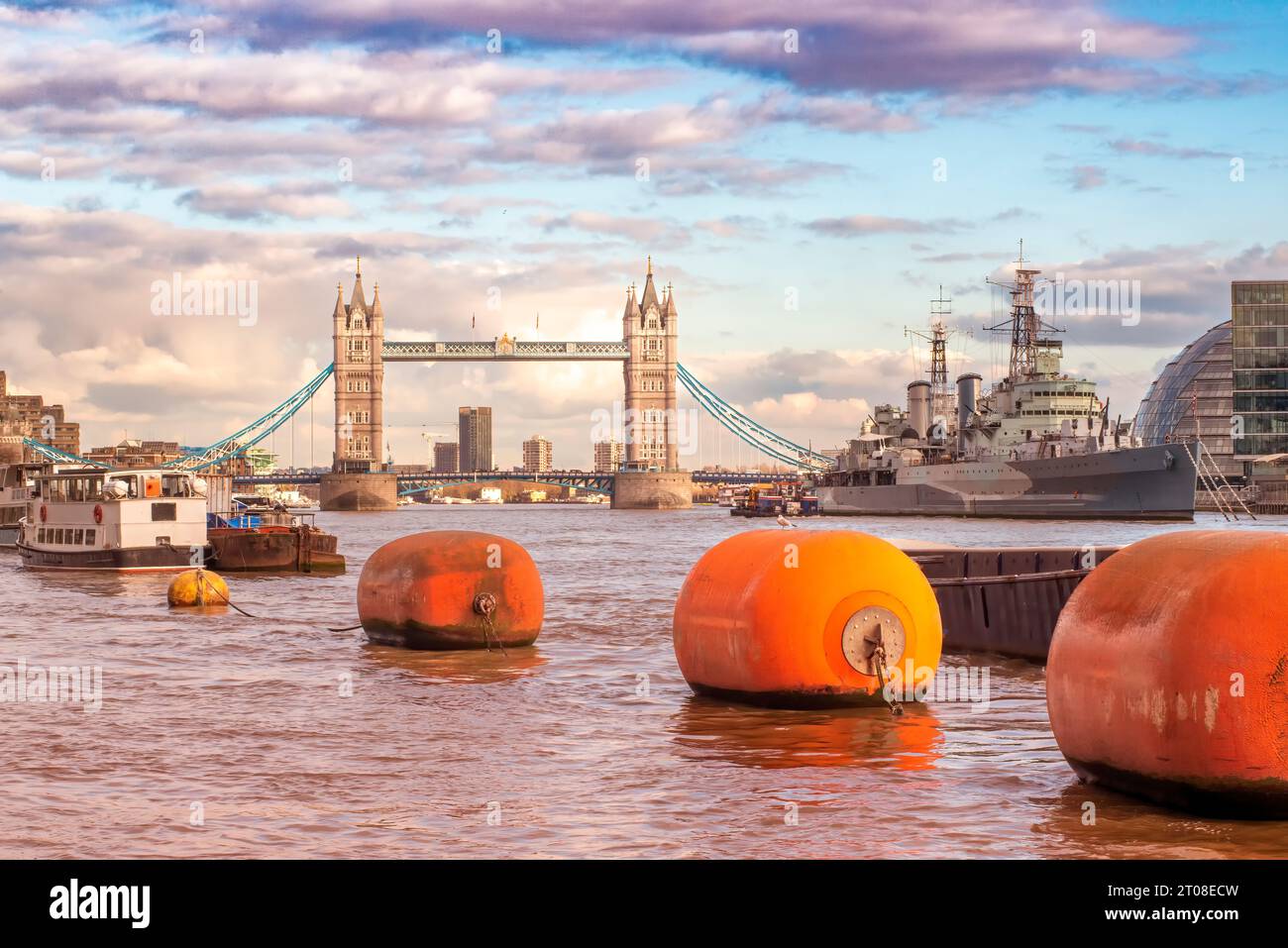 View of the Tower Bridge in London Stock Photo - Alamy