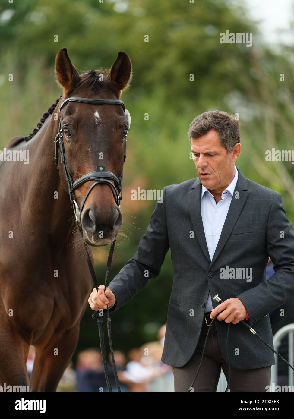 Cedric LYARD of France with Song Du Magay during the first horse